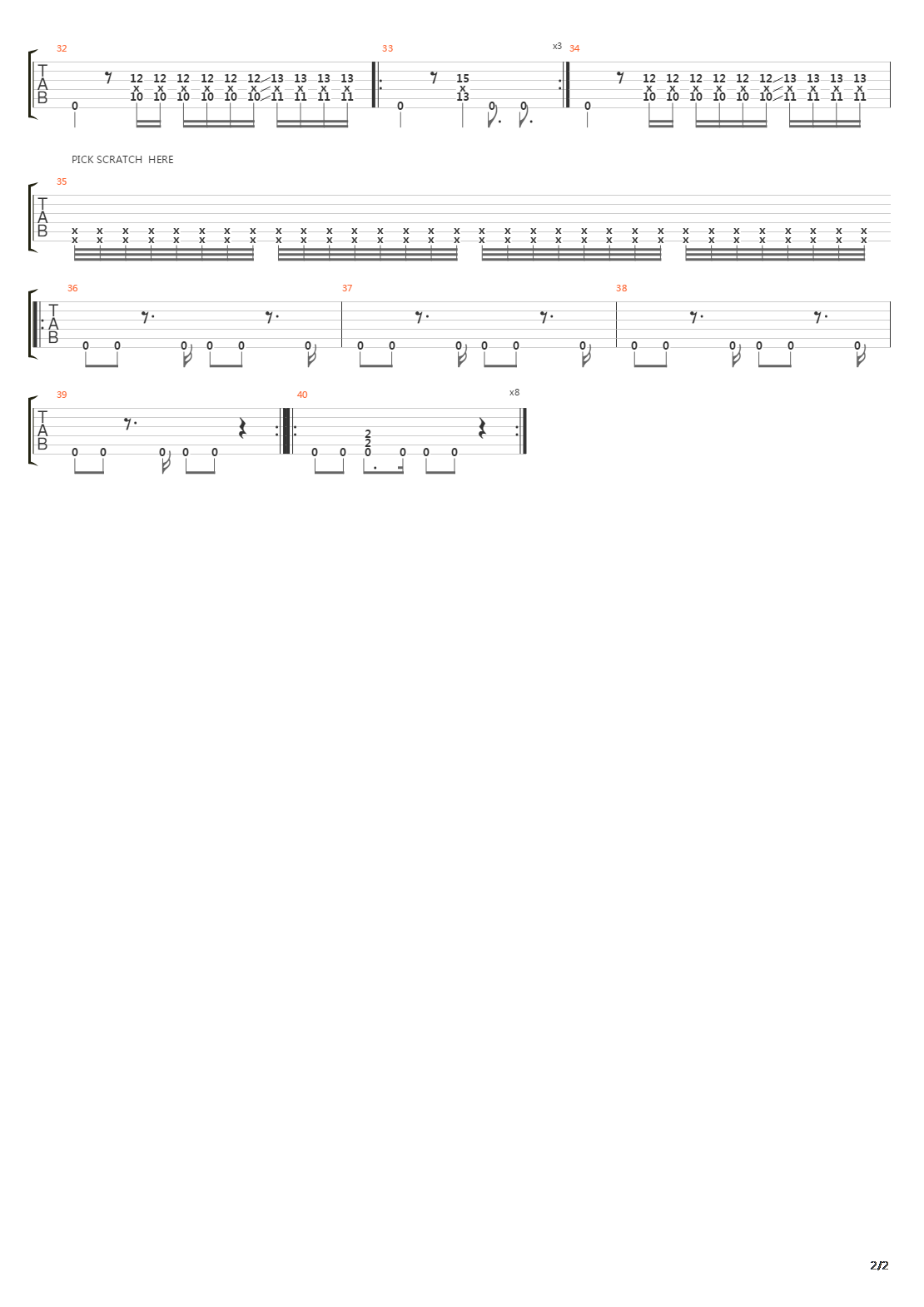 Fix吉他谱