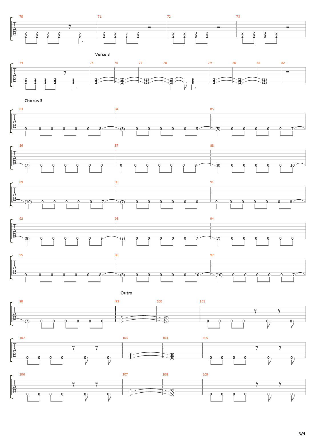 Otsegolectric吉他谱