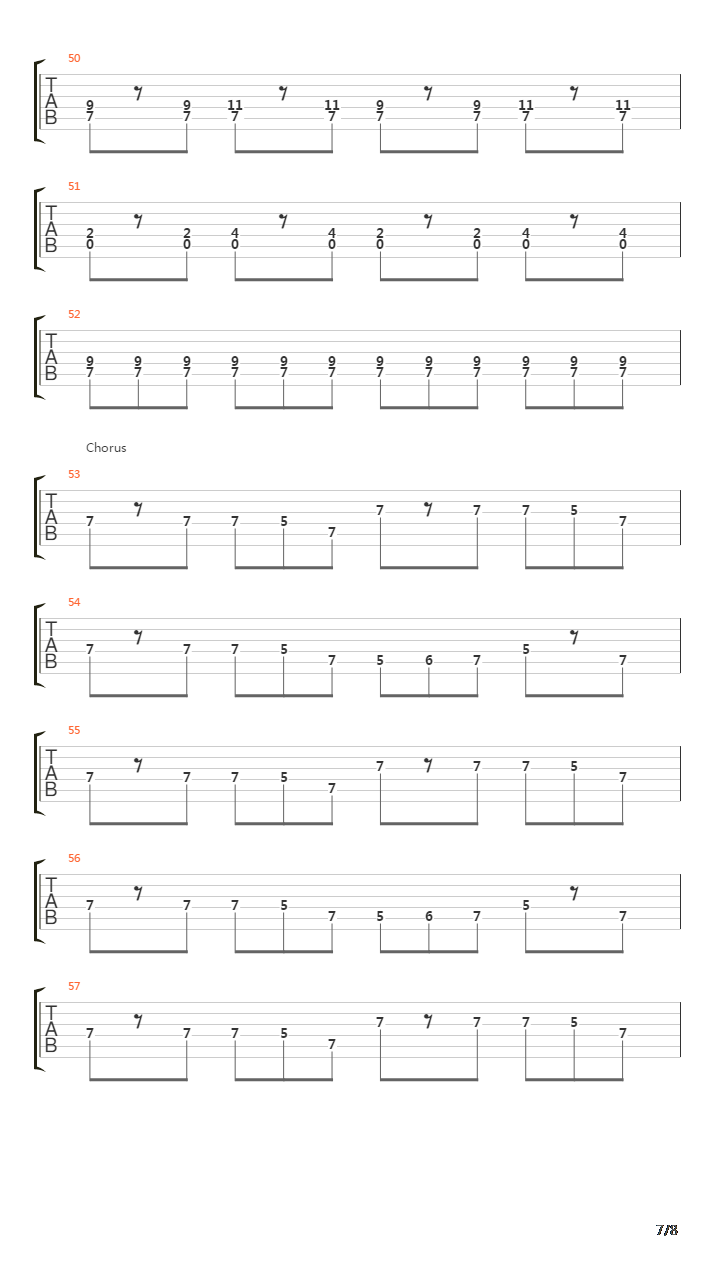 Railroad吉他谱