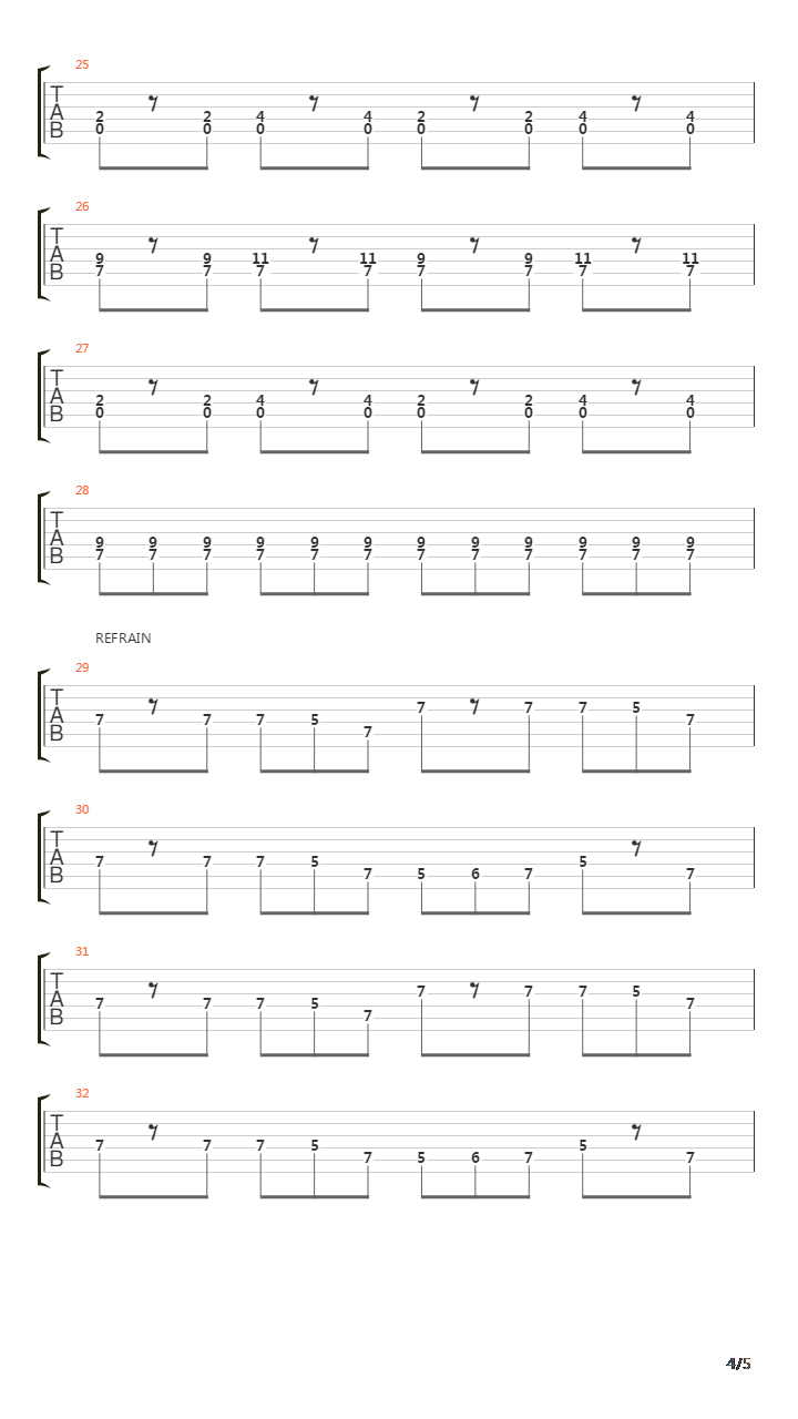 Railroad吉他谱