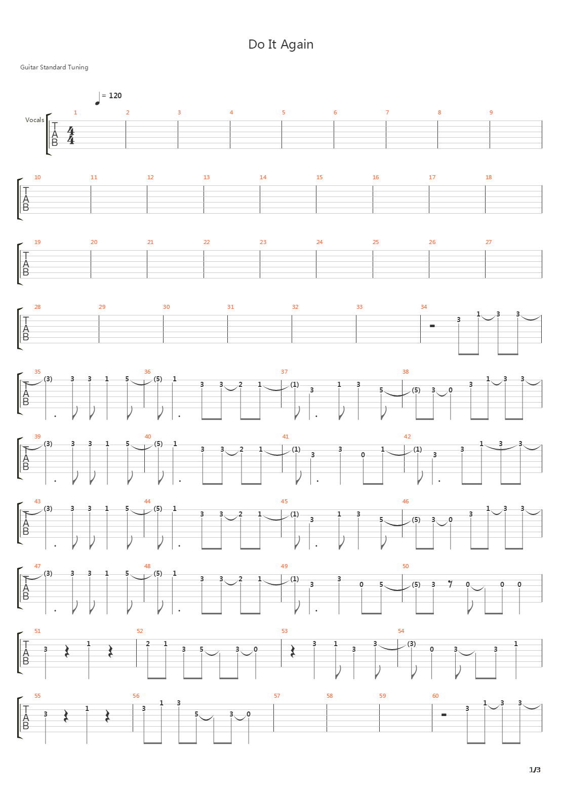 Do It Again吉他谱