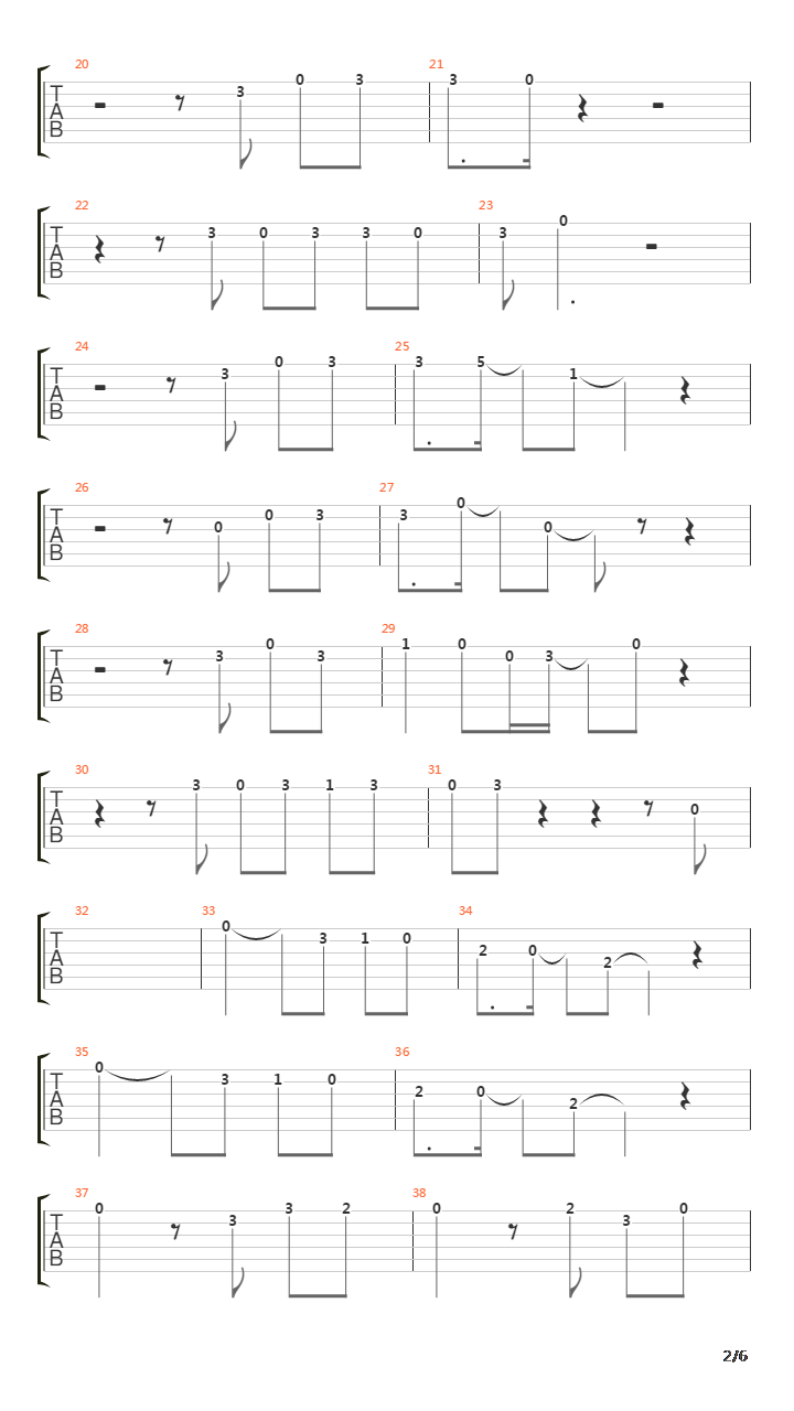 Peg吉他谱