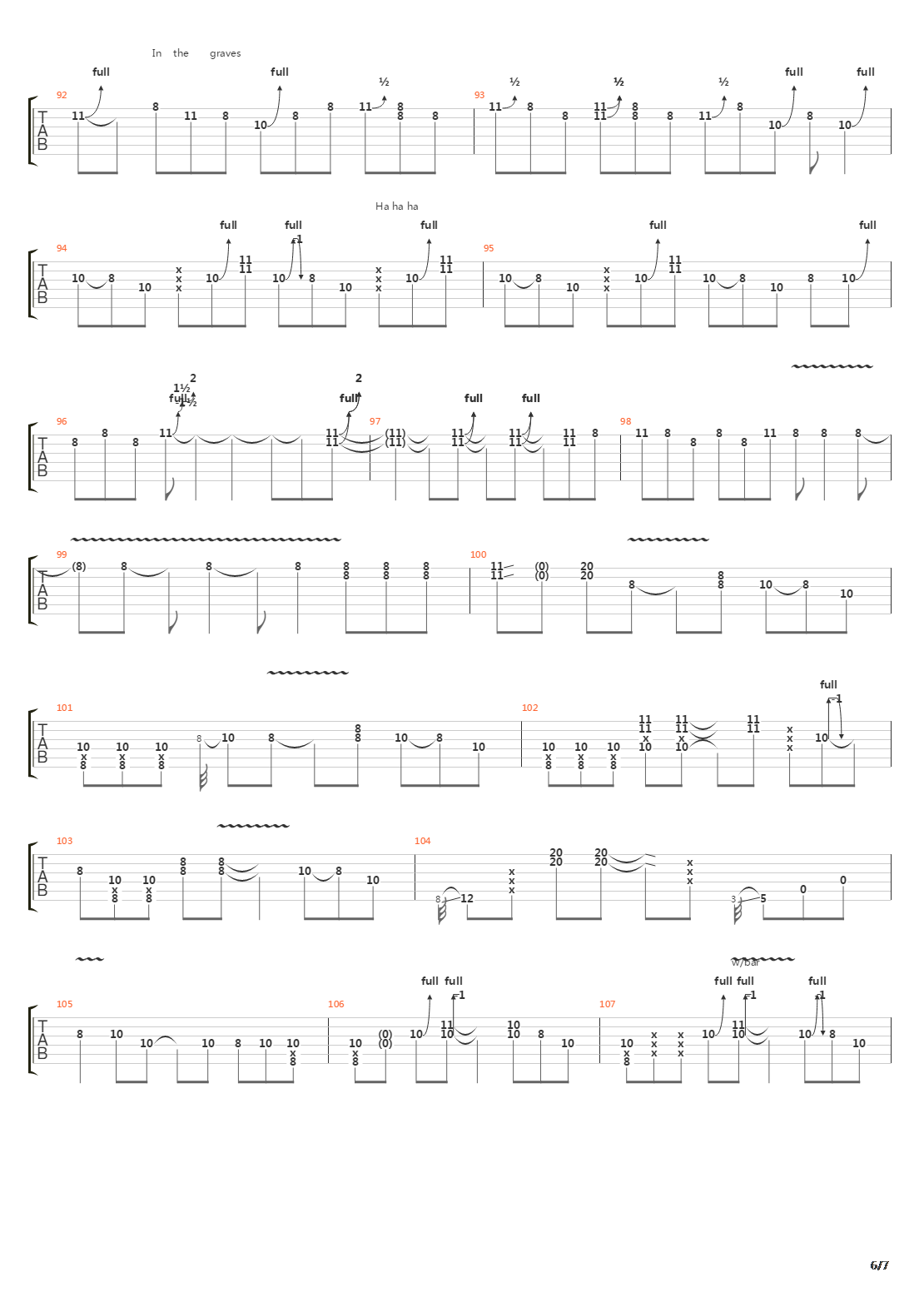 Taxman吉他谱