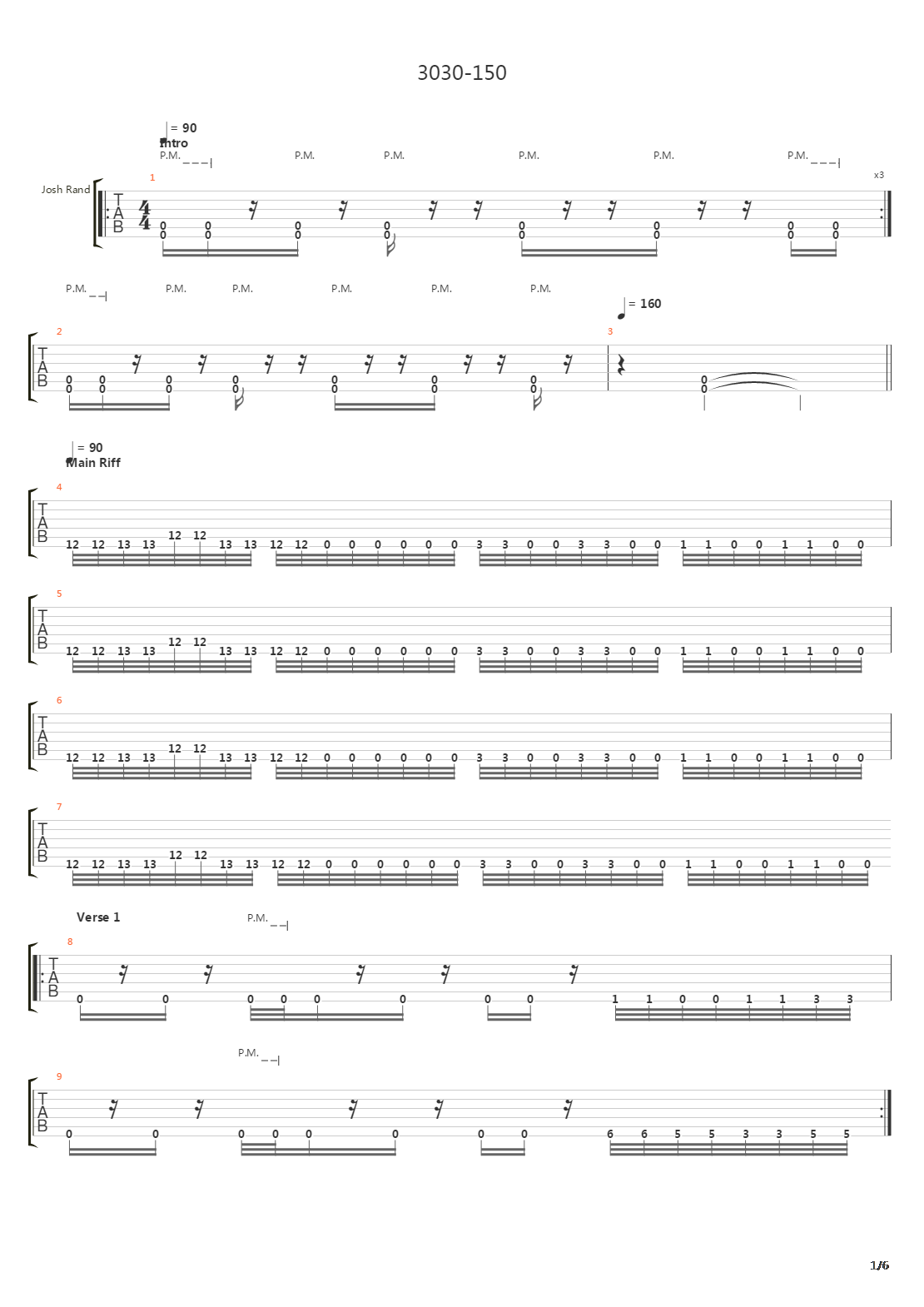 3030-150吉他谱