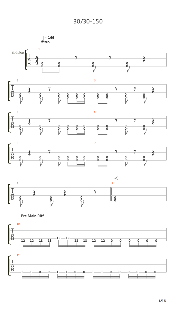 3030-150吉他谱