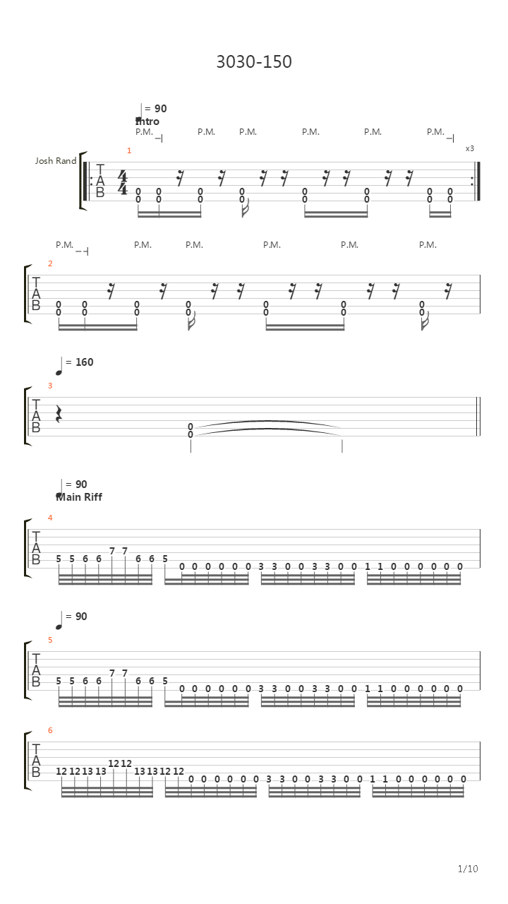 3030-150吉他谱