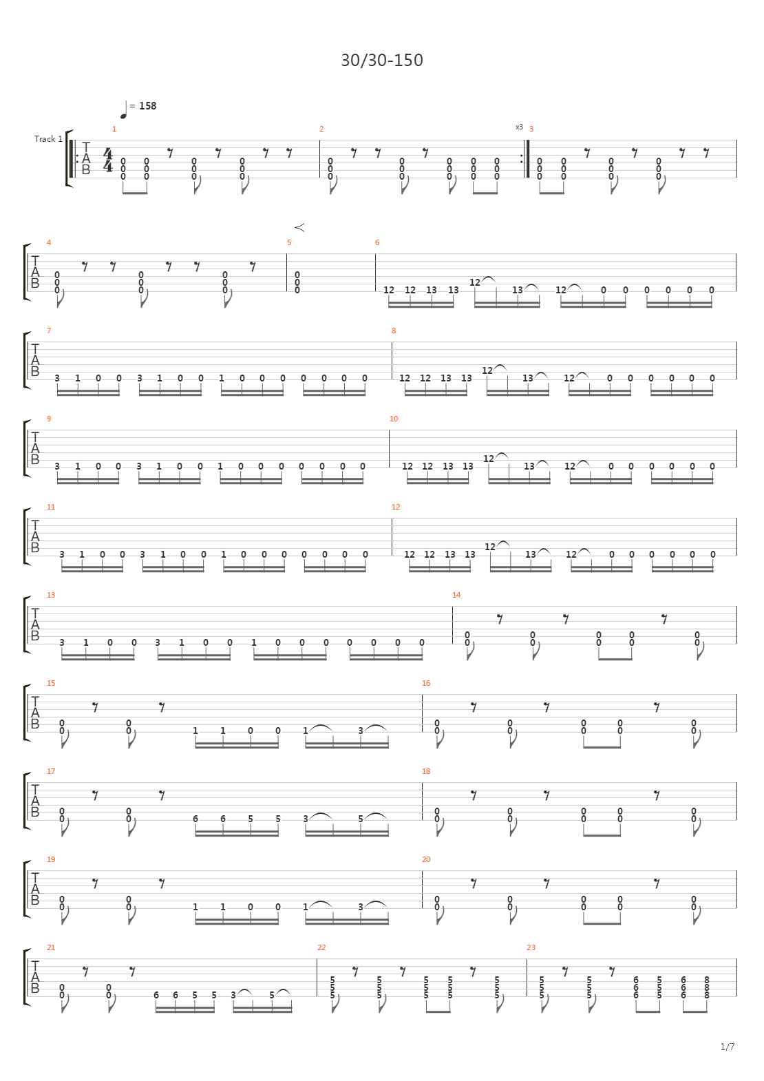 3030-150吉他谱