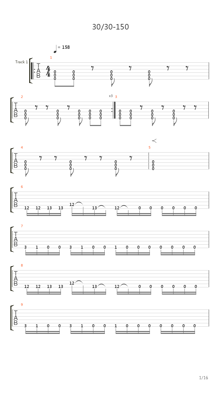 3030-150吉他谱