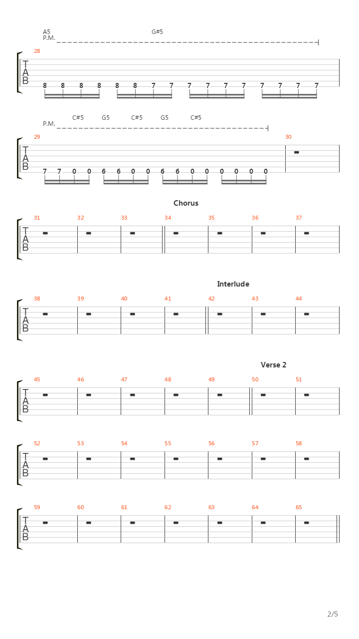 Absolute Zero吉他谱