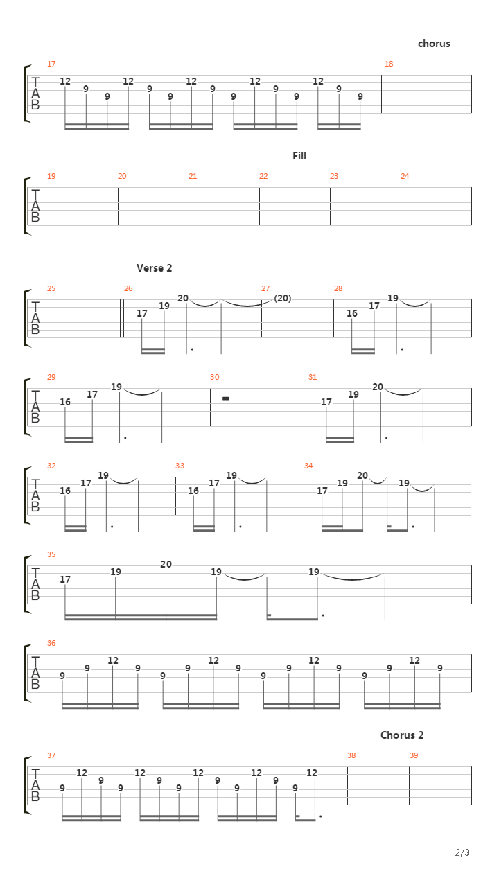 Cardiff吉他谱