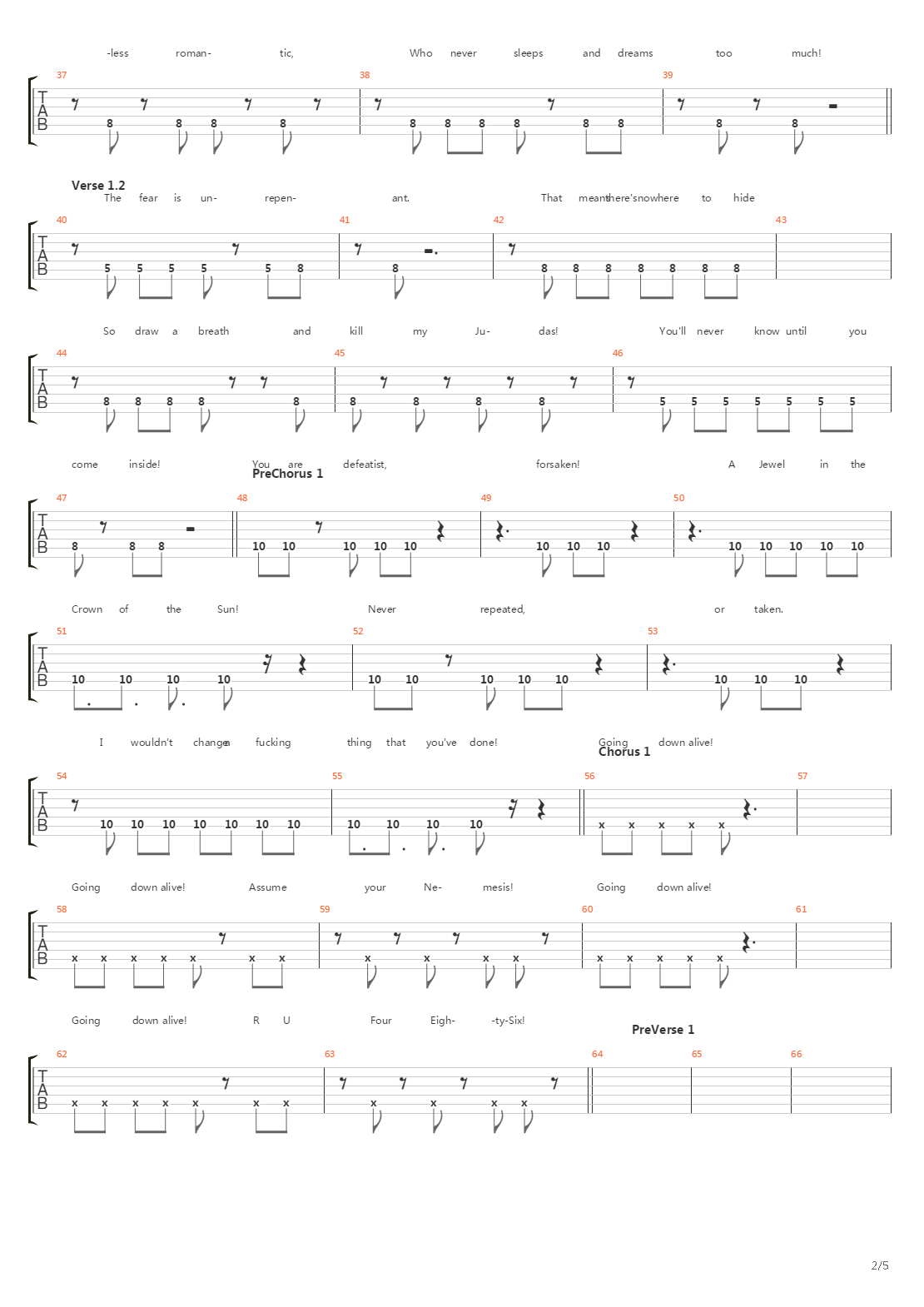 Ru486吉他谱