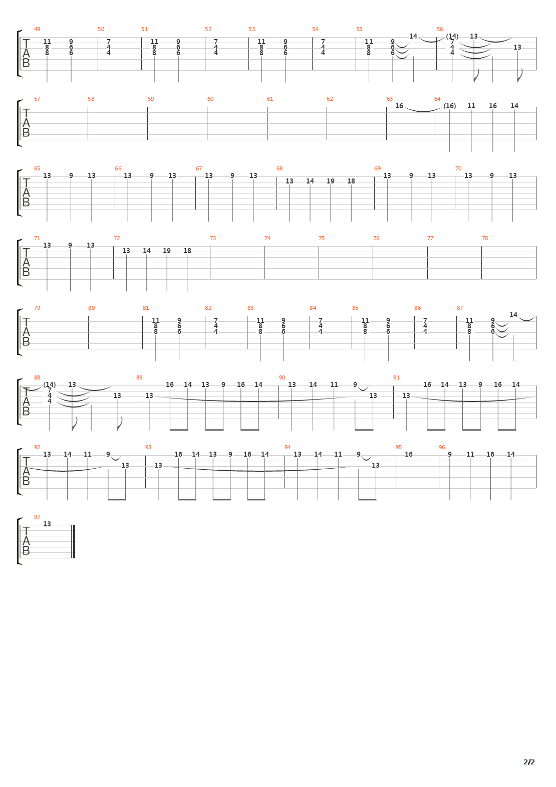 The Conflagration吉他谱