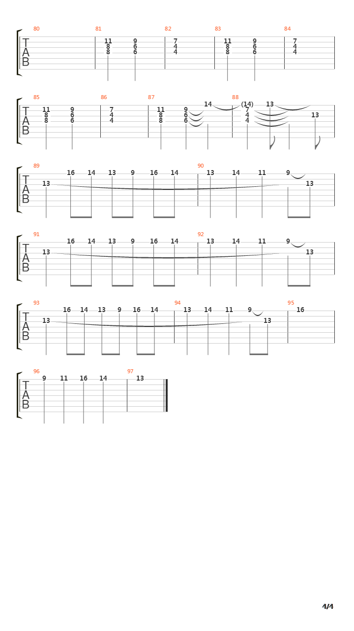 The Conflagration吉他谱