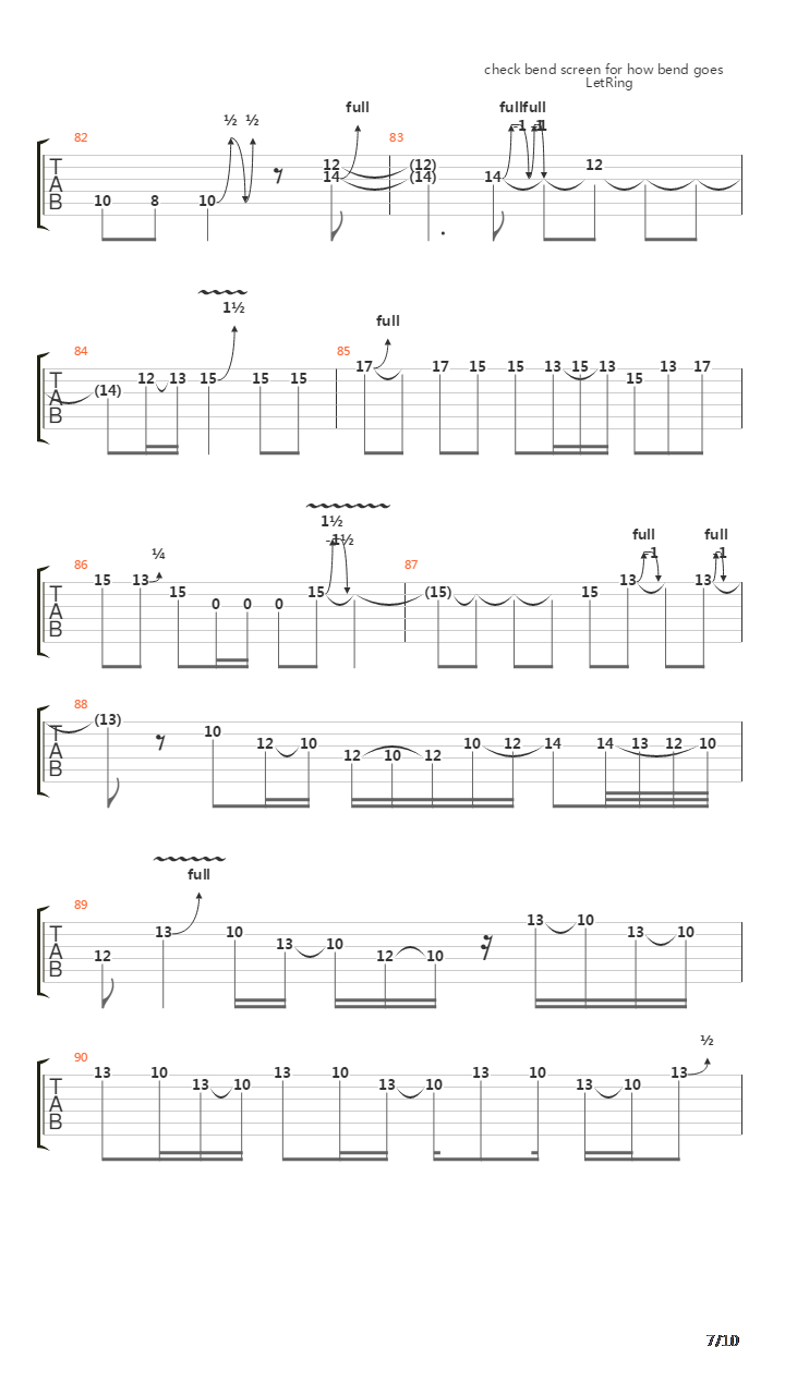 Down吉他谱