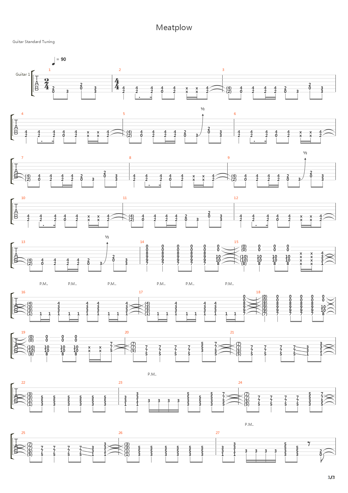Meatplow吉他谱