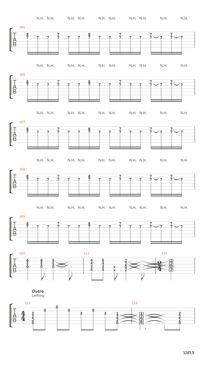 Sin吉他谱