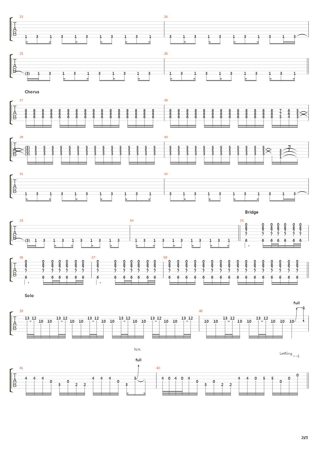 Vasoline吉他谱