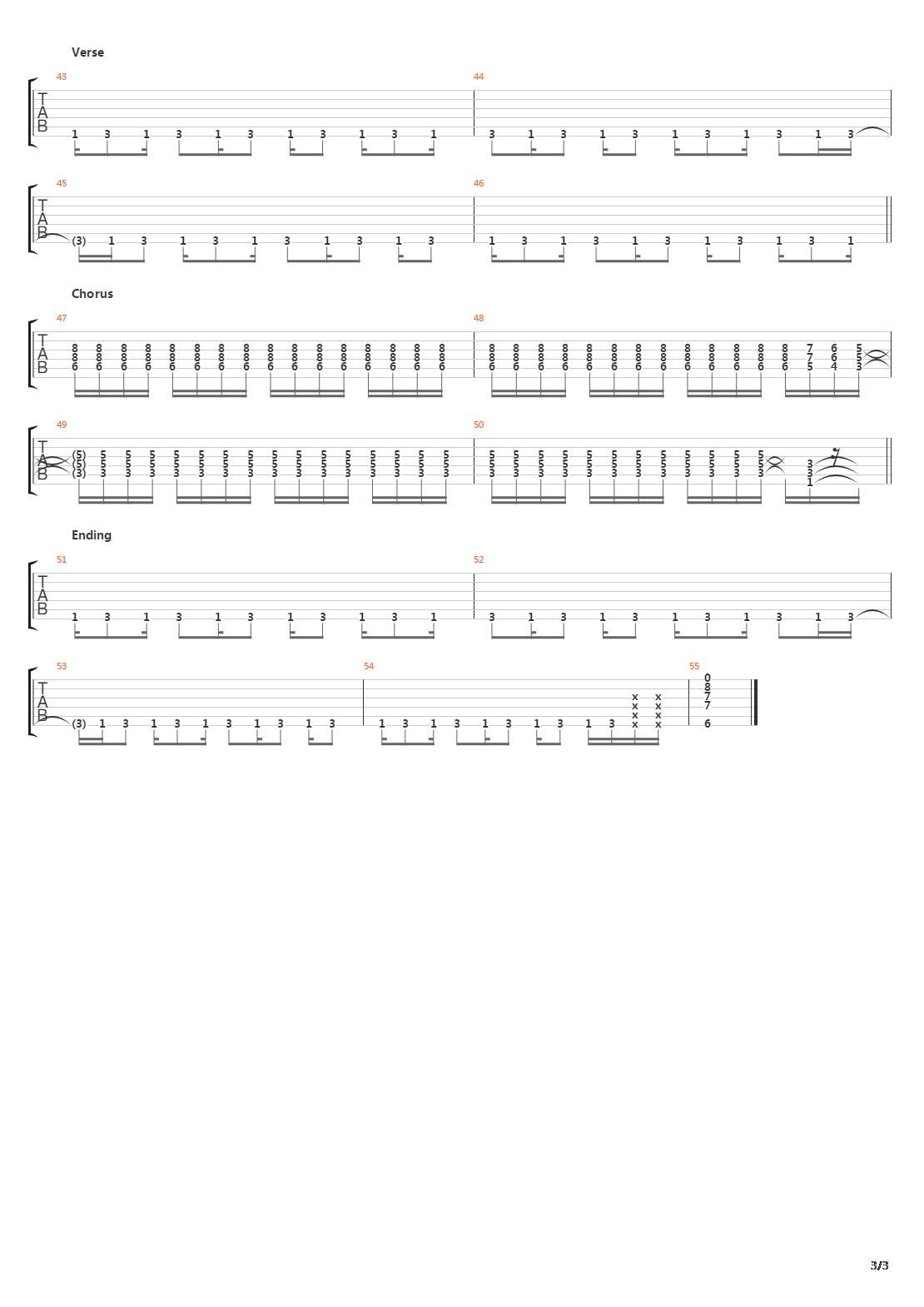 Vasoline吉他谱