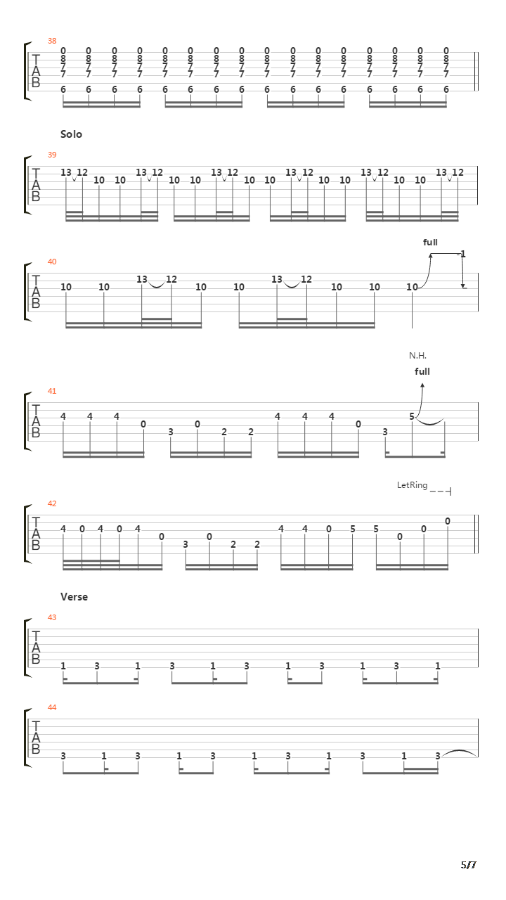 Vasoline吉他谱