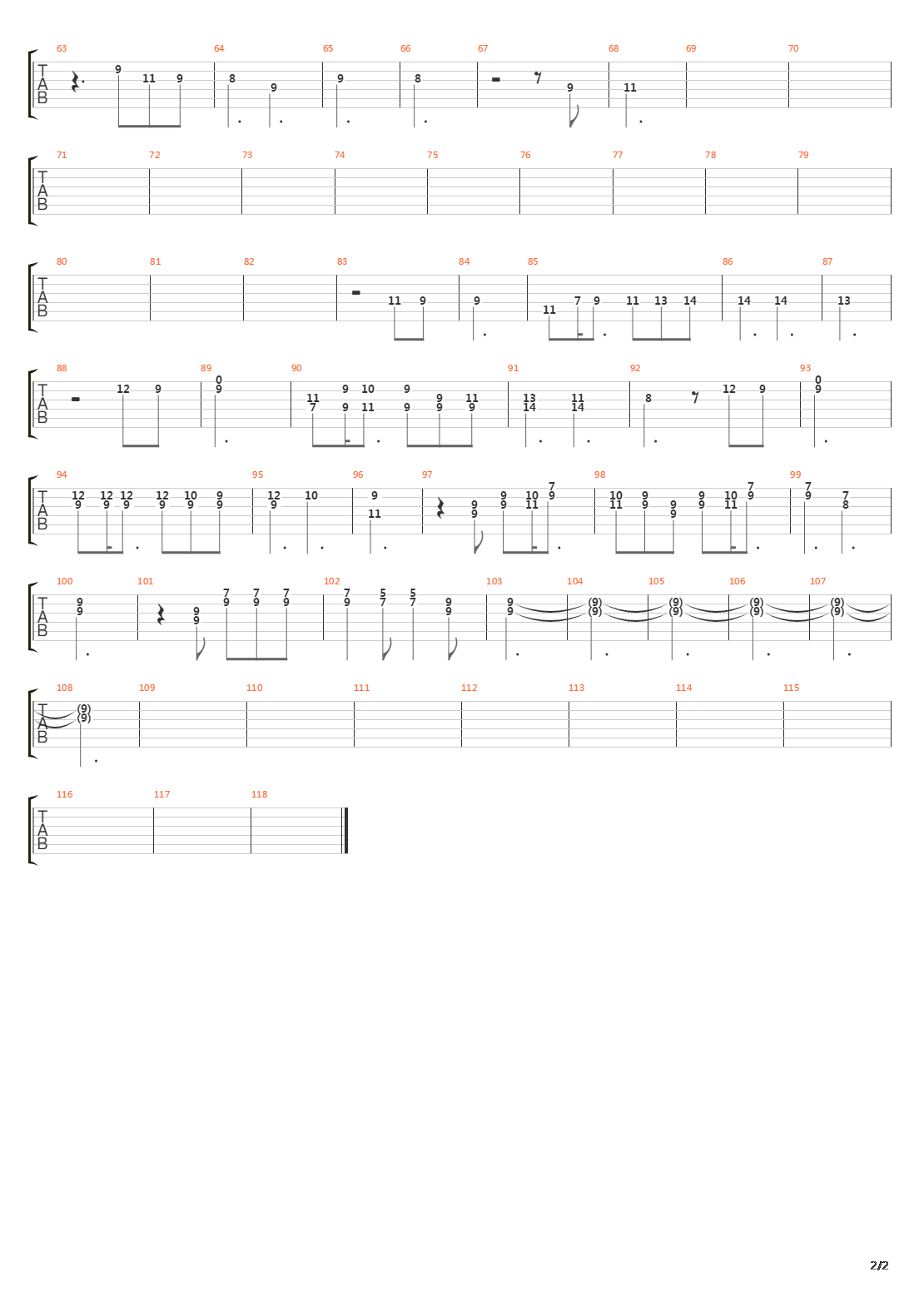 Sidewalks吉他谱