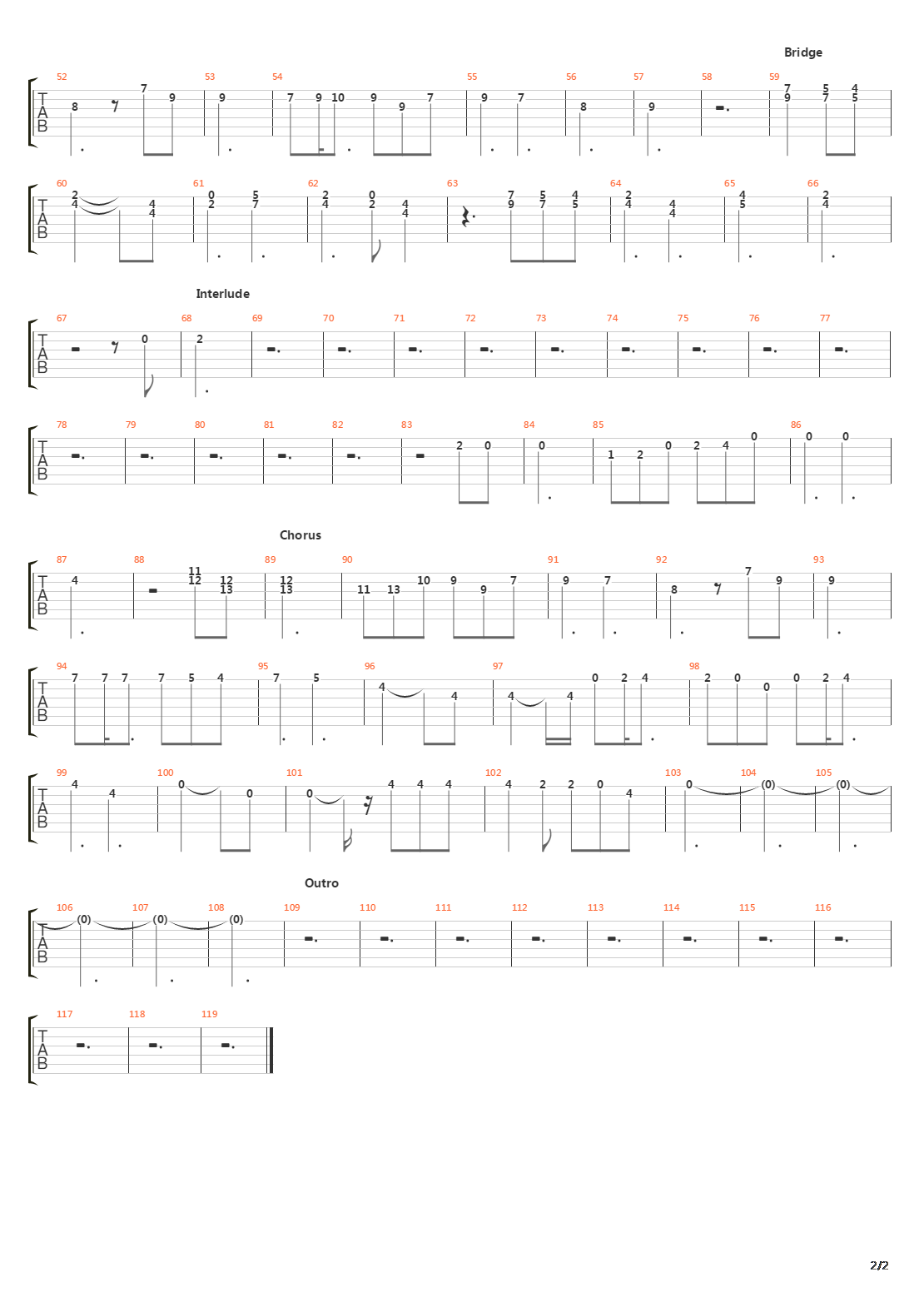 Sidewalks吉他谱