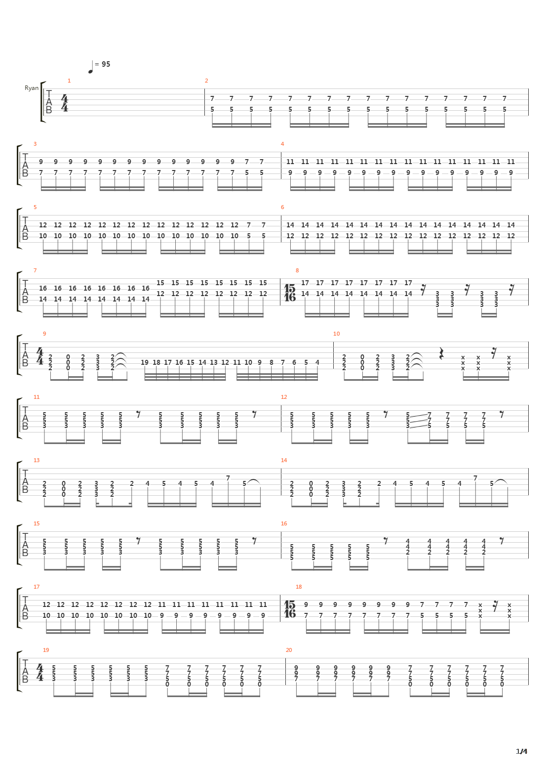 Stereo吉他谱