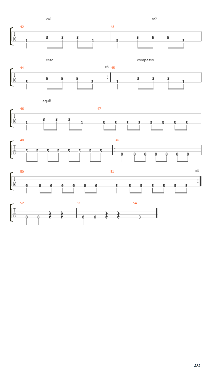 Right Back吉他谱