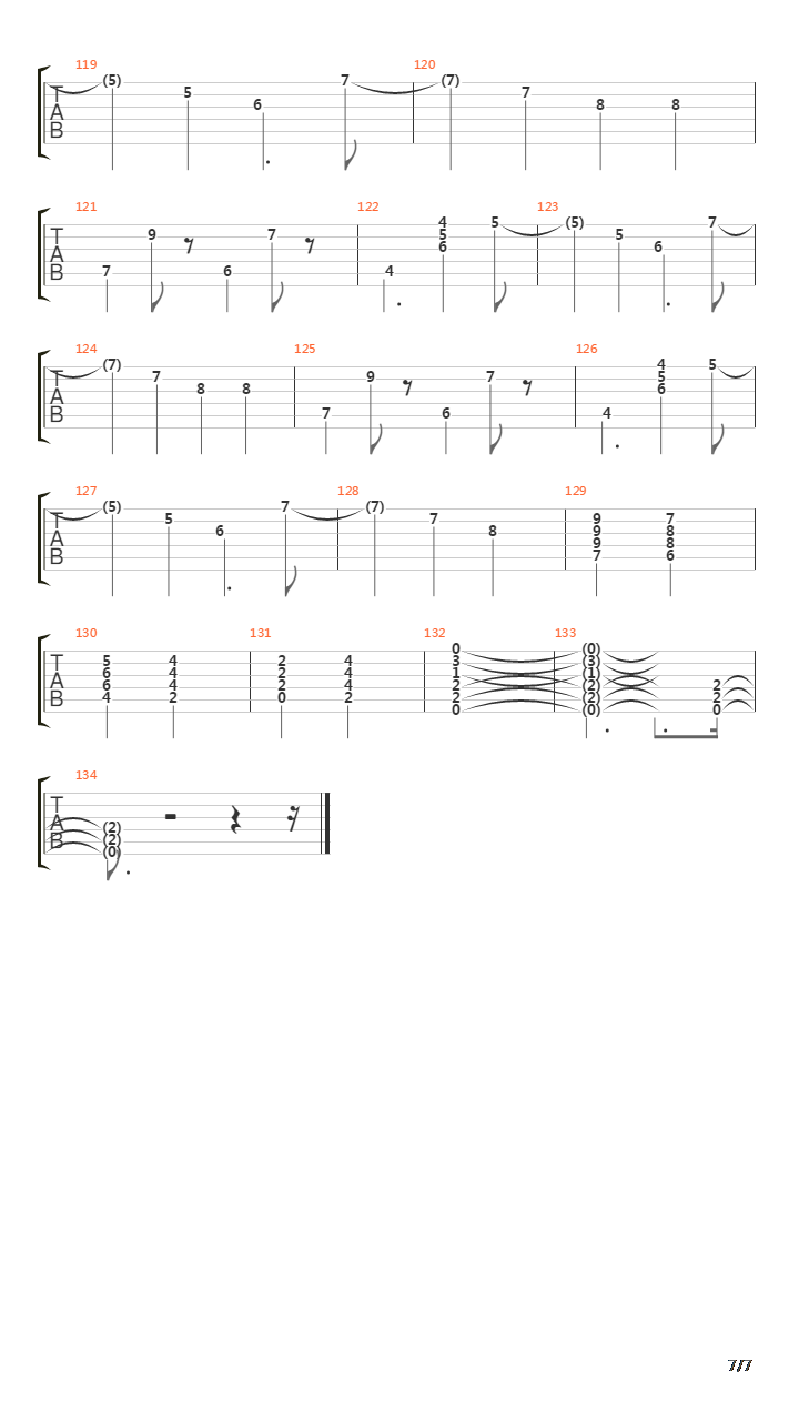 Santeria吉他谱