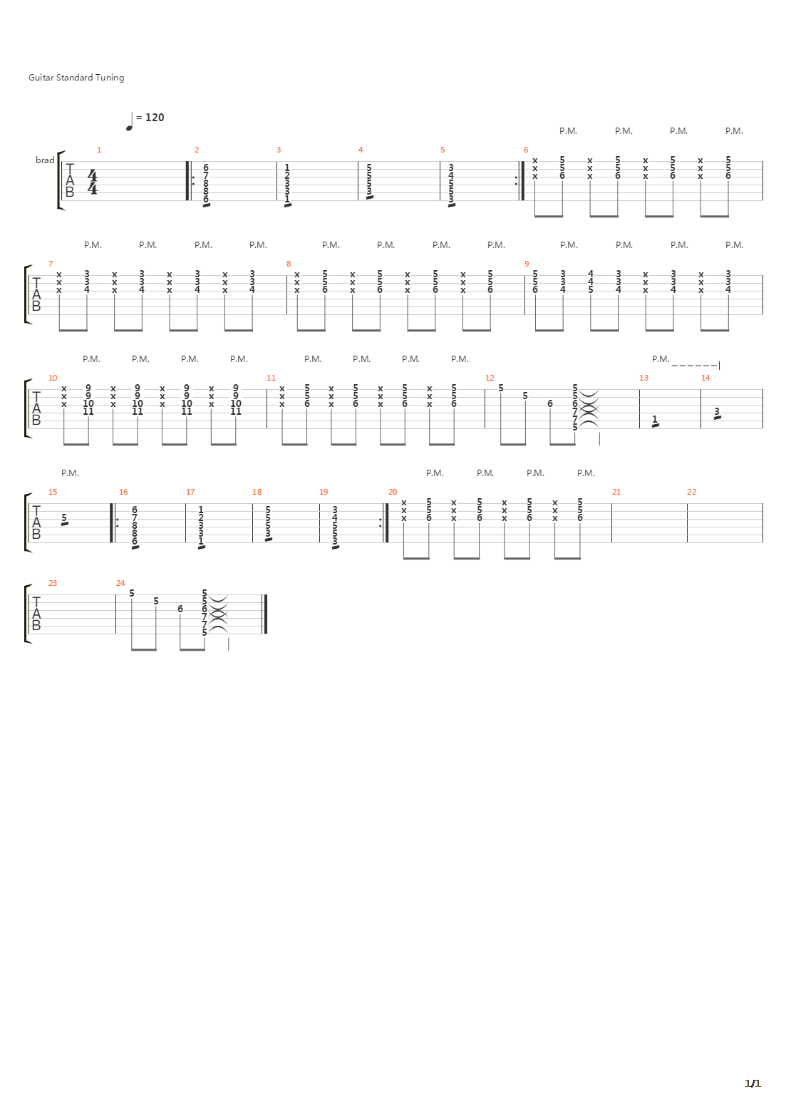 Stp吉他谱