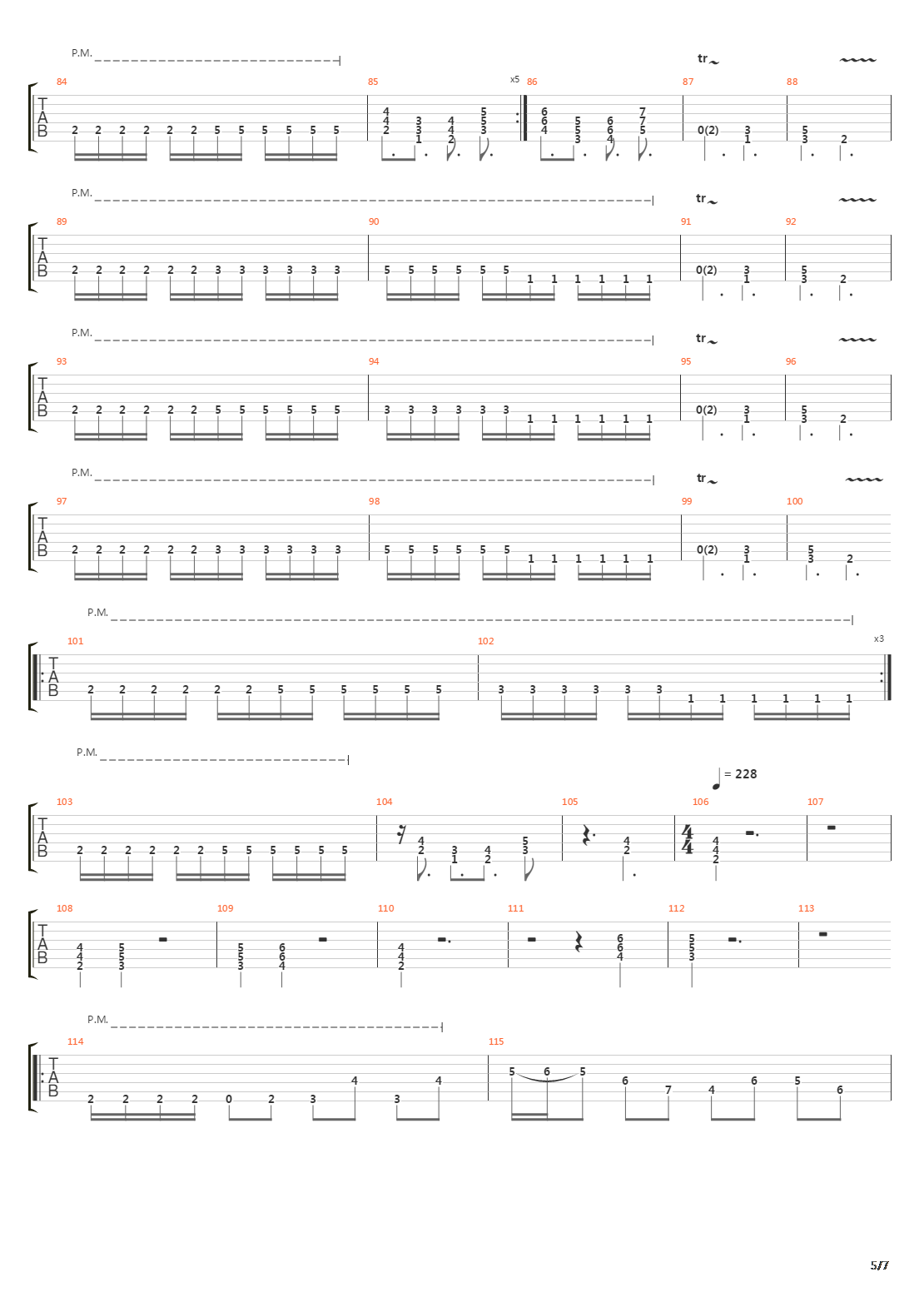 Beginning Of Sorrow吉他谱