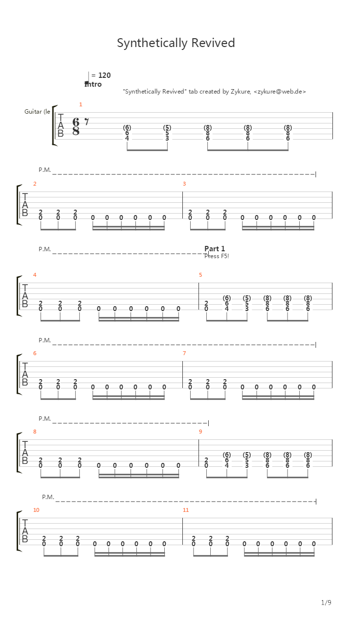 Synthetically Revived吉他谱