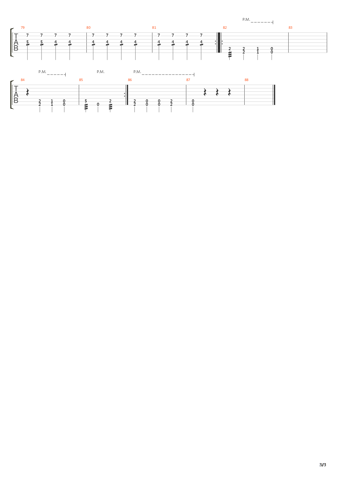 Fallen吉他谱