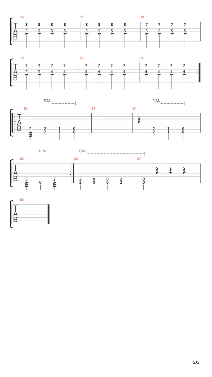 Fallen吉他谱