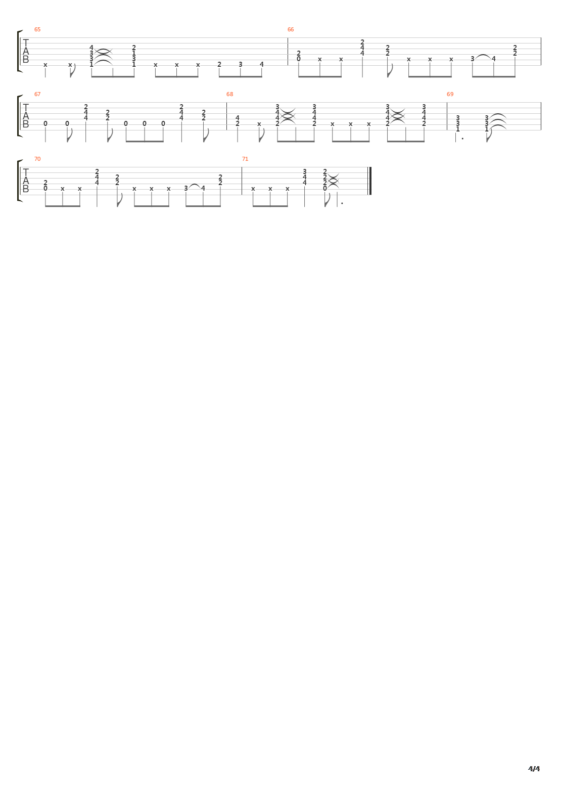 Time吉他谱