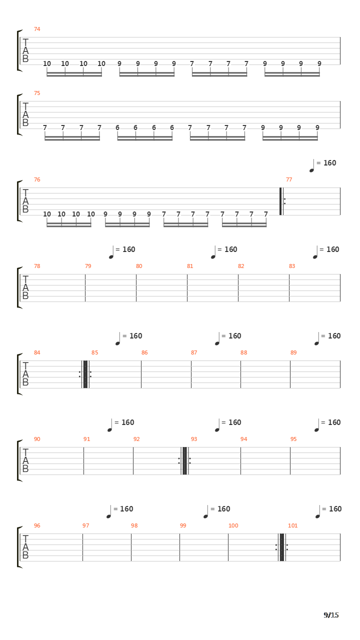 Flight Of The Nazgul吉他谱