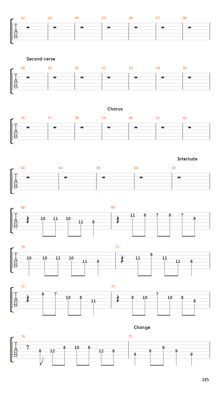 Long Lost To Where No Pathway Goes吉他谱