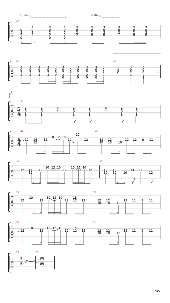 Chem 6a吉他谱