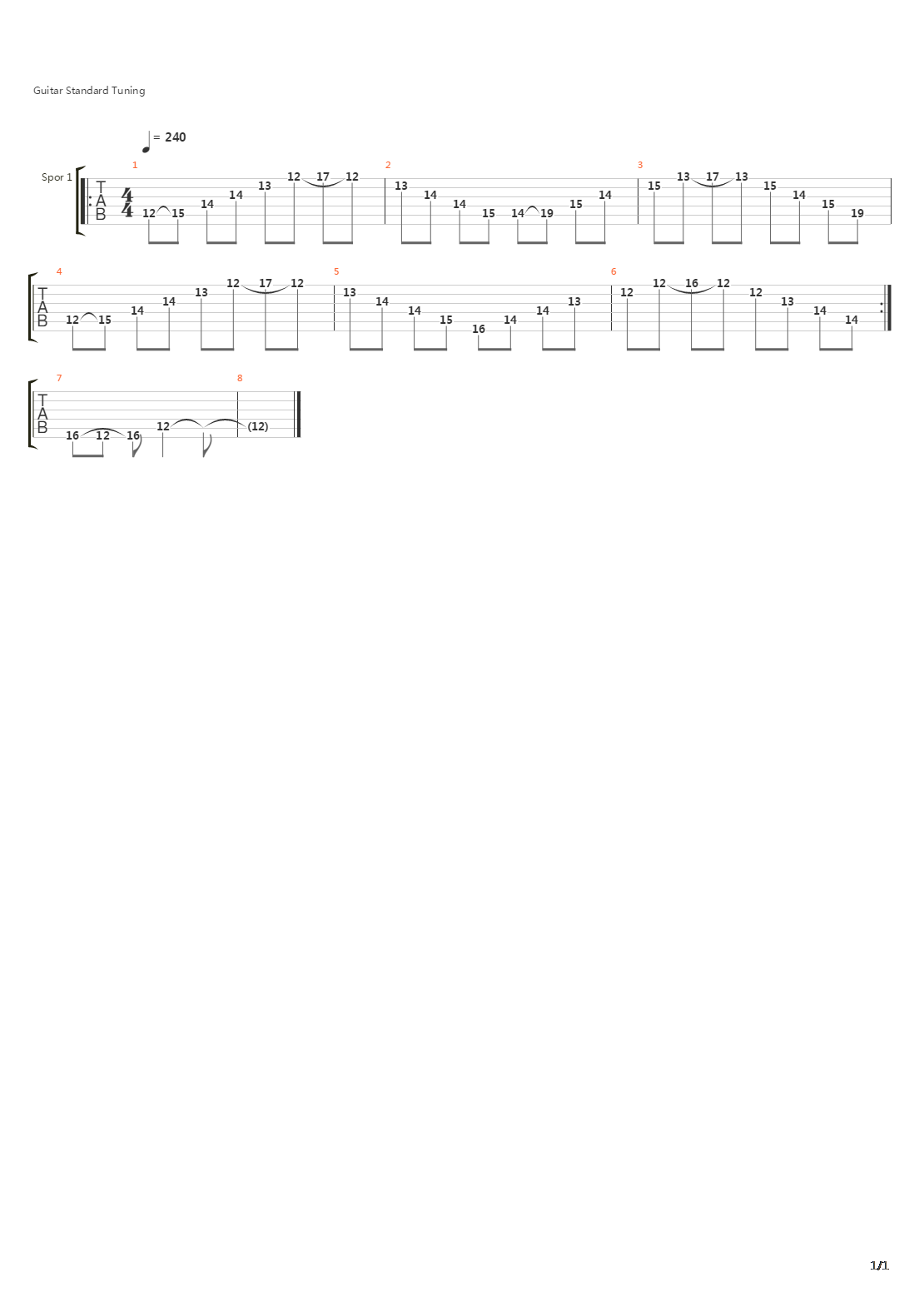 Neoclassical Lick In A Minor吉他谱