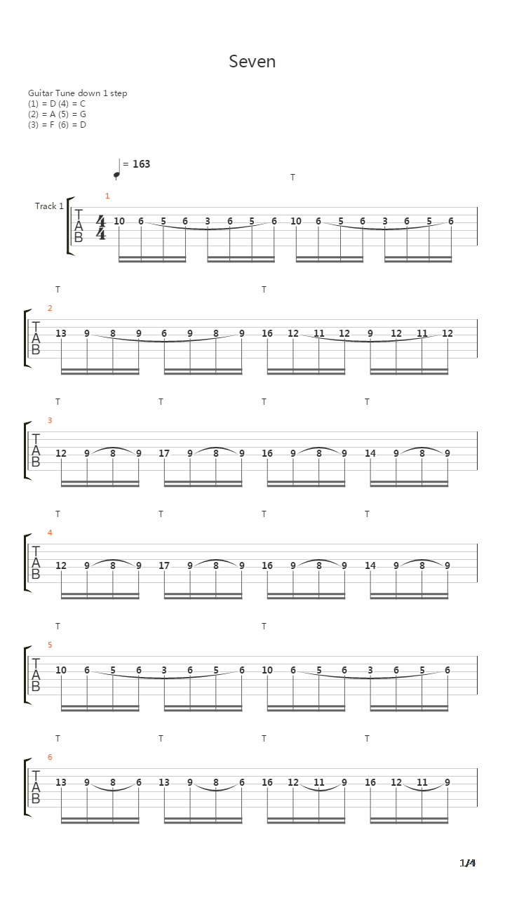 Seven吉他谱