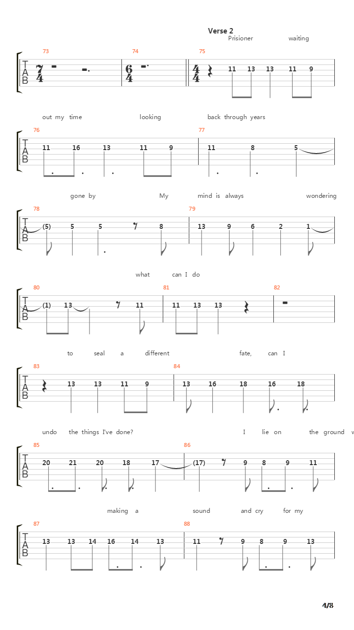 The Haunting吉他谱