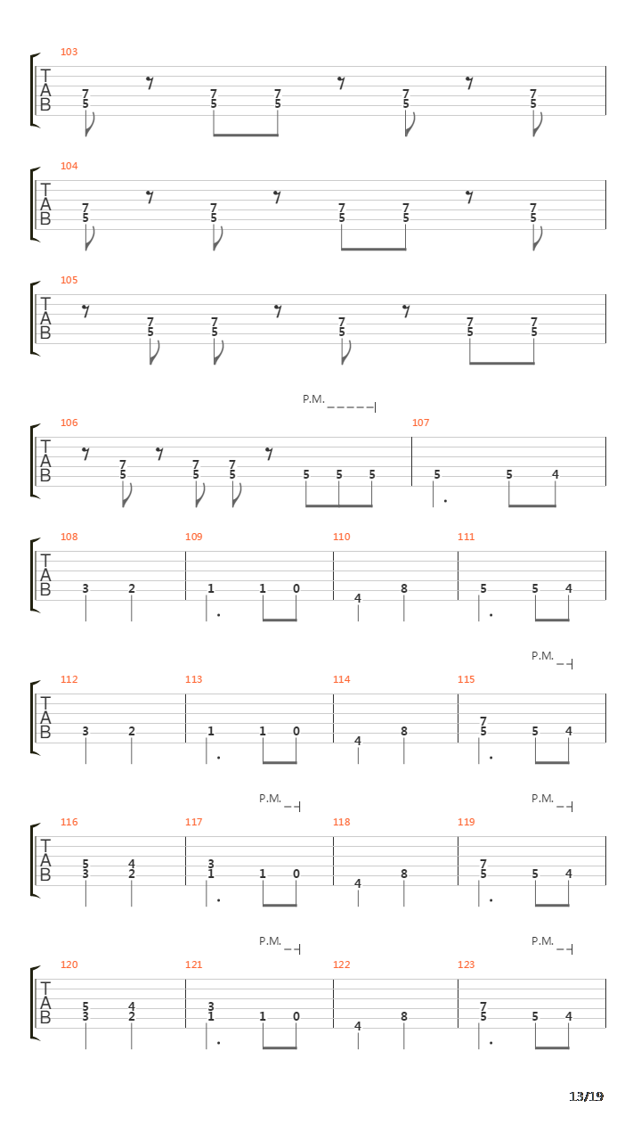 The Turning吉他谱