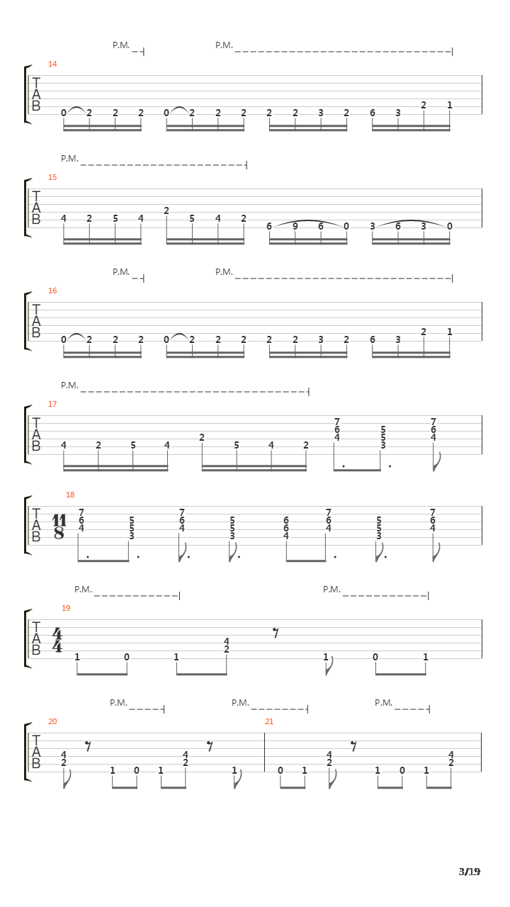 The Turning吉他谱