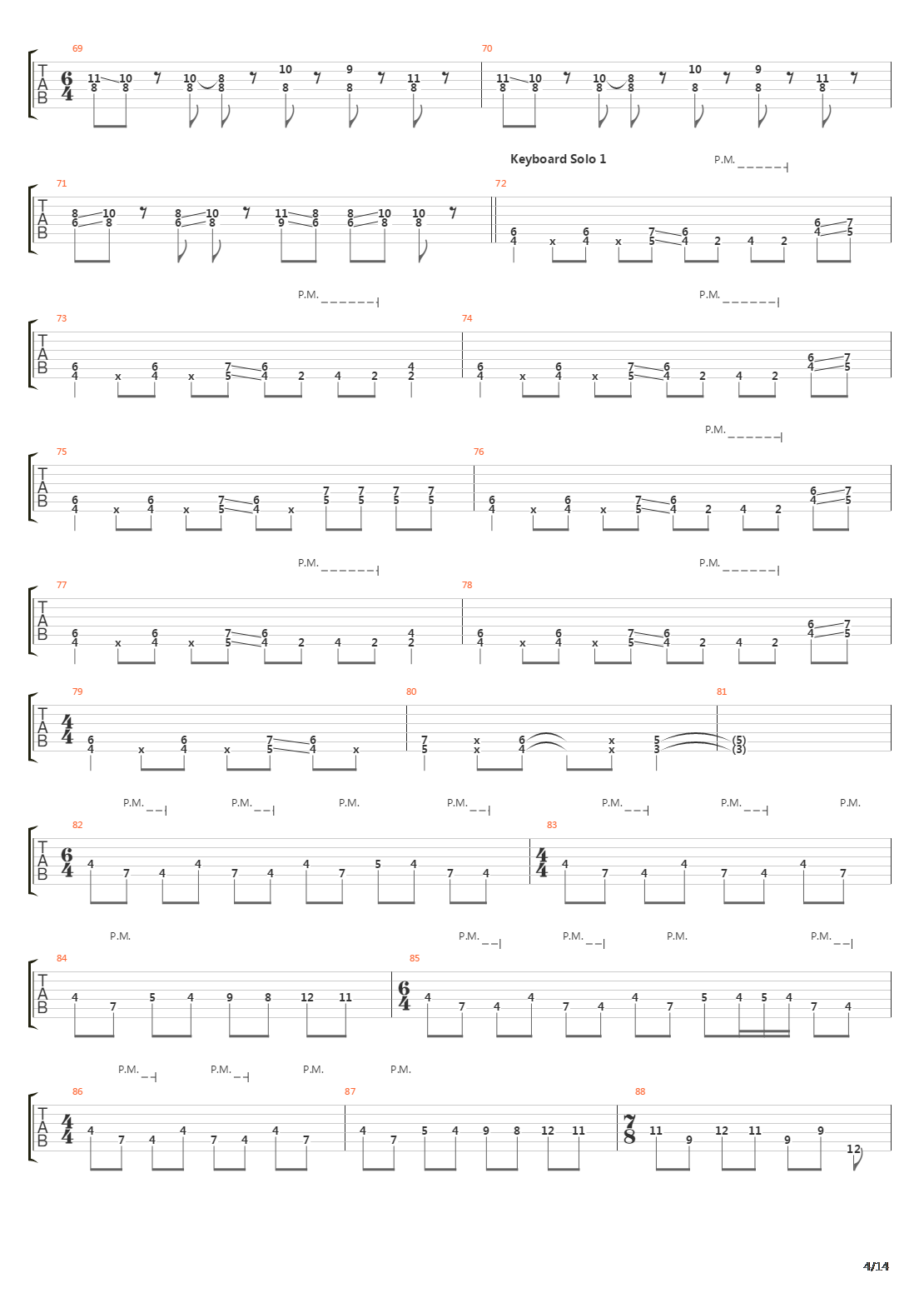 The Walls Of Babylon吉他谱