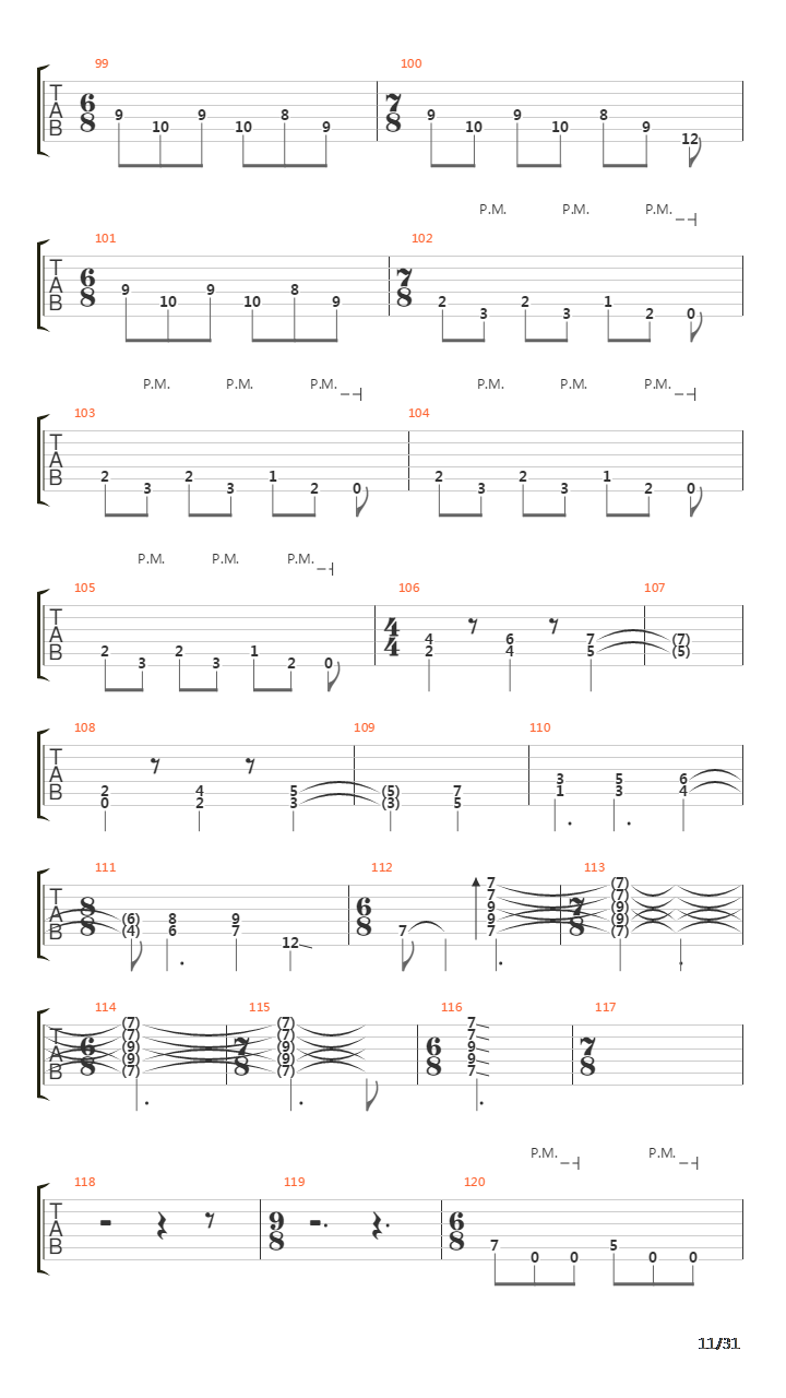 The Walls Of Babylon吉他谱