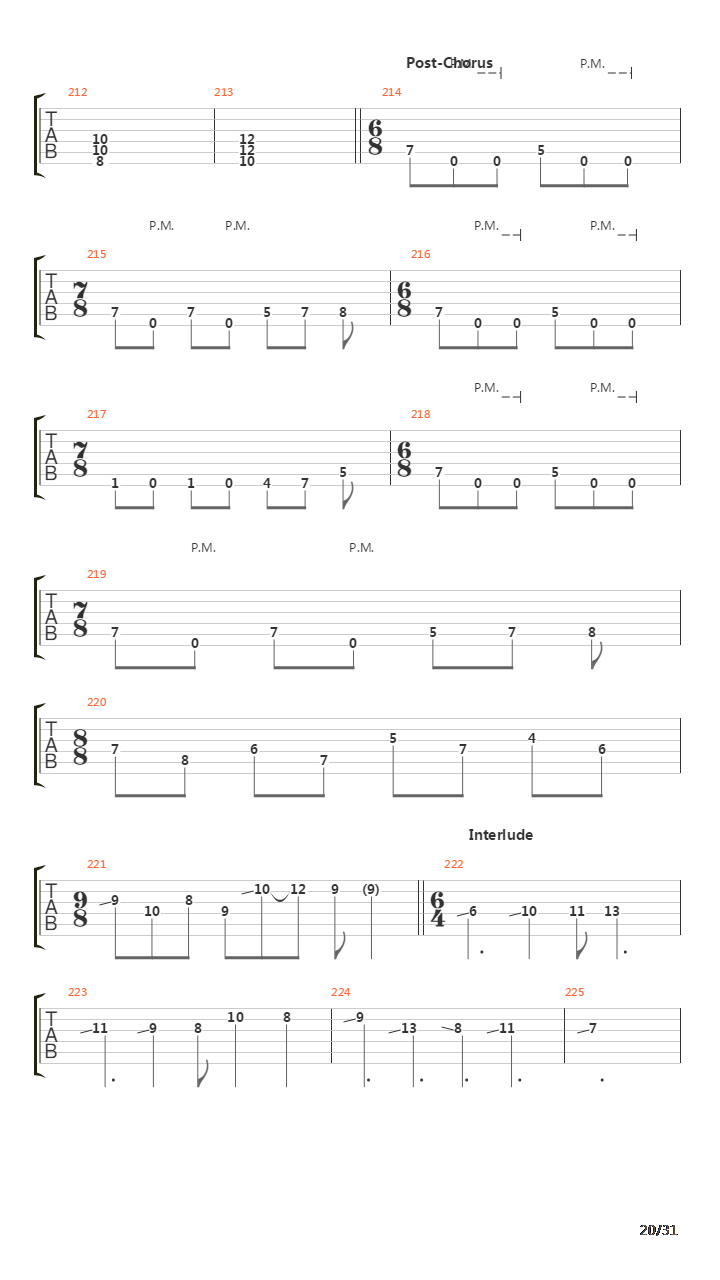 The Walls Of Babylon吉他谱