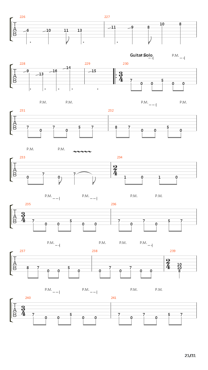 The Walls Of Babylon吉他谱