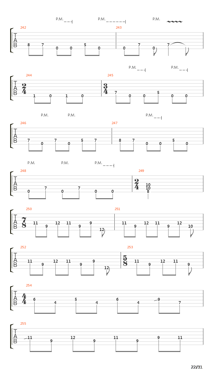 The Walls Of Babylon吉他谱