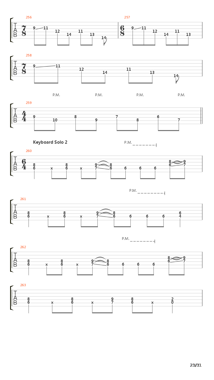 The Walls Of Babylon吉他谱