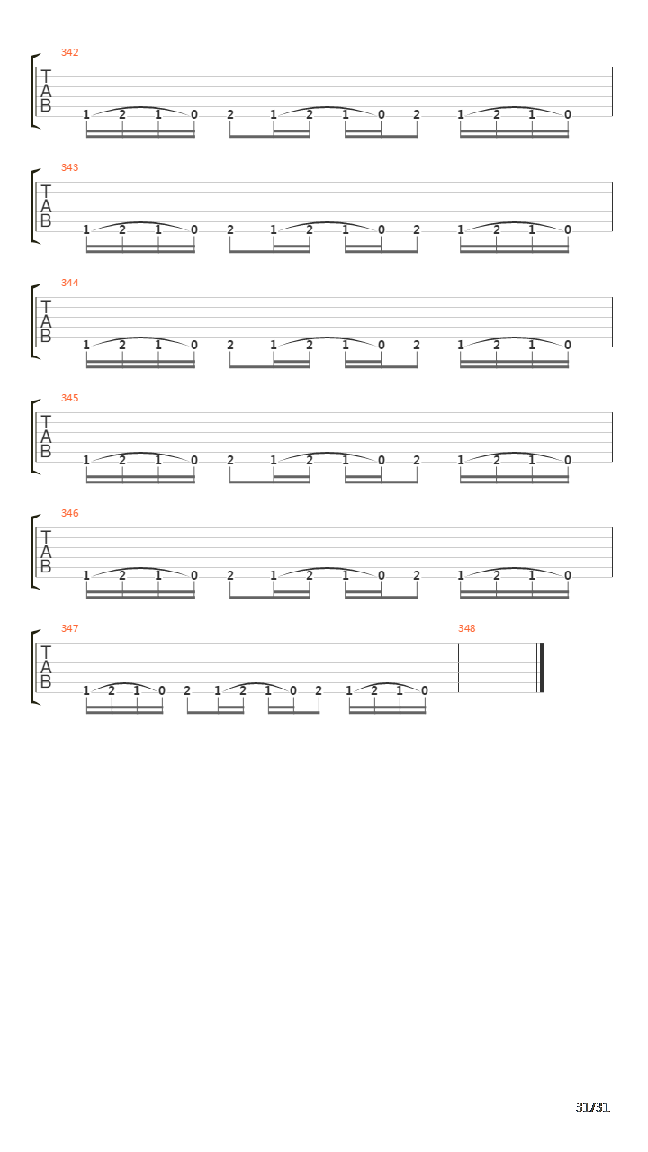 The Walls Of Babylon吉他谱