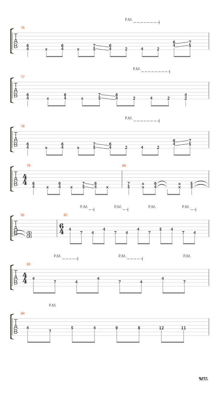 The Walls Of Babylon吉他谱